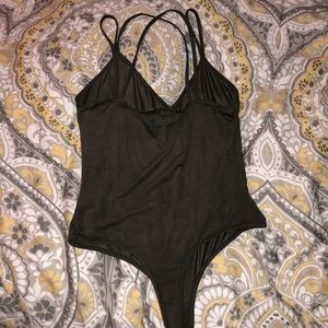 twinkle Other - adorable suede thong bodysuit twinkle Other - adorable suede thong bodysuit